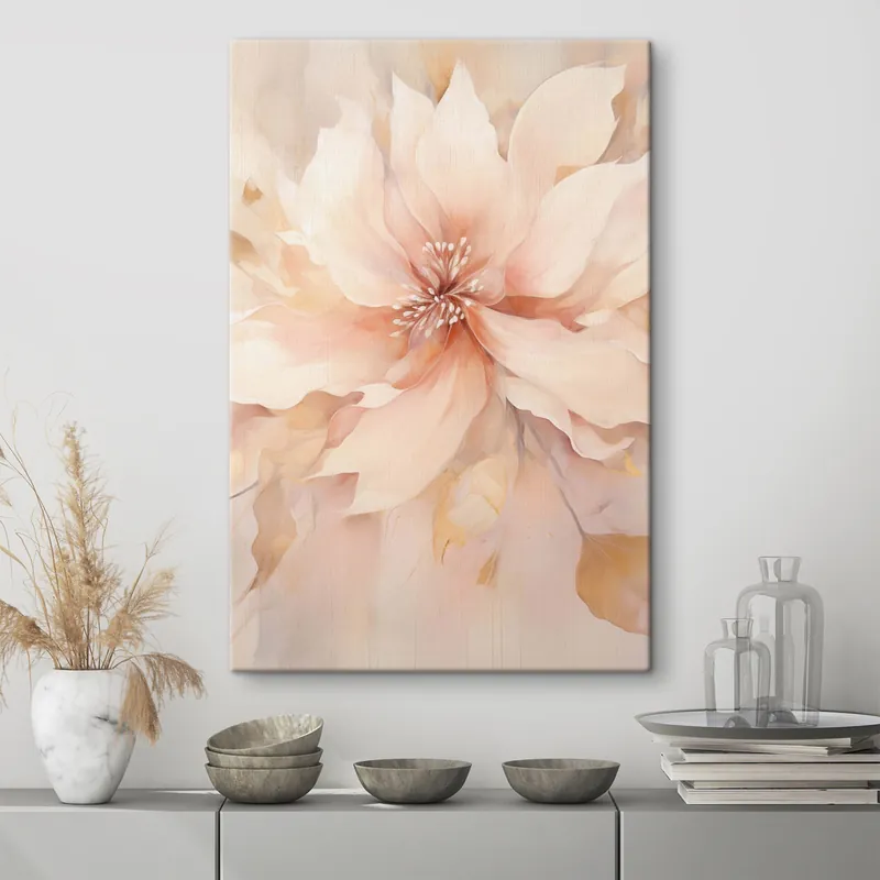Pictură pe pânză Floare abstractă mare Nr s47444 Cumpărături sigure