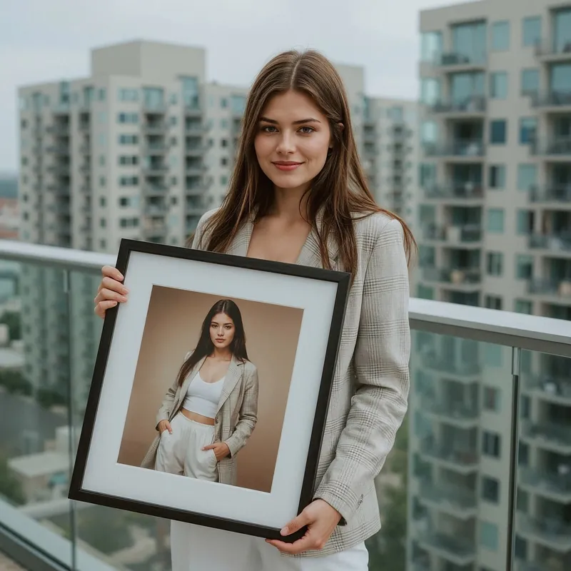 Pictură pe pânză Portret din propria fotografie pe perete Nr s47159 Discount
