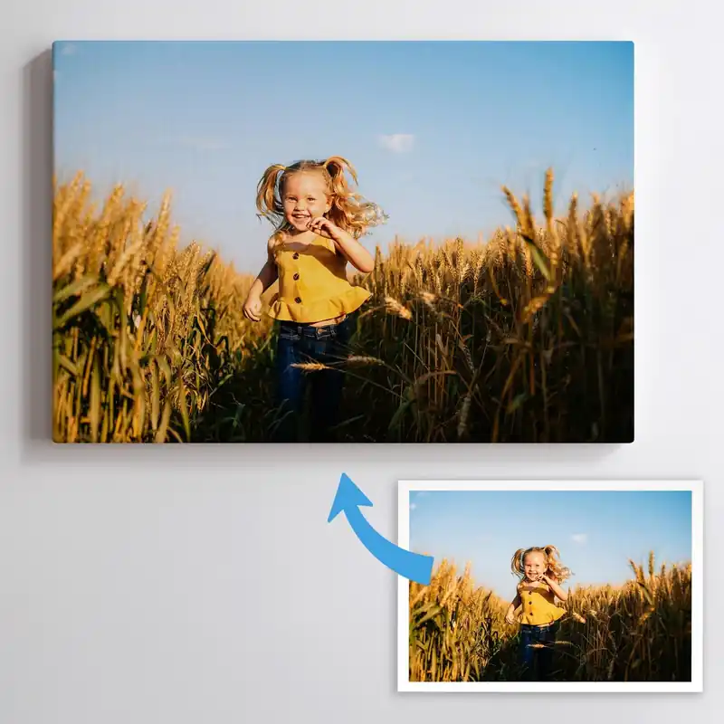 Pictură pe pânză O fotografie a copilului dumneavoastră pe pânză Nr s47182 Cumpărături sigure