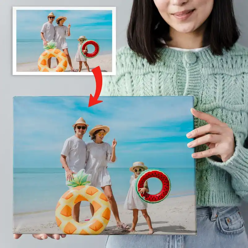 Pictură pe pânză Tipărirea unei fotografii de familie pe pânză Nr s47190 Cel mai bun preț