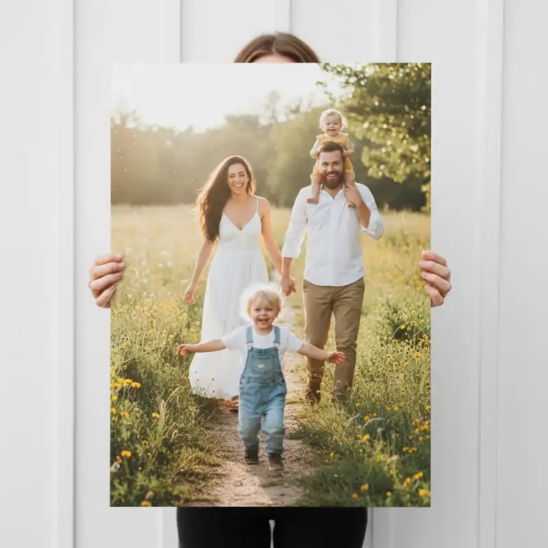 Calitate înaltă Pictură pe pânză Tipărirea unei fotografii de familie pe pânză Nr s47191