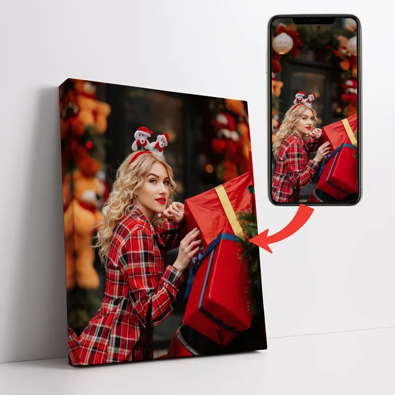Pictură pe pânză Imagine festivă bazată pe o fotografie pentru o fată Nr s47196 Ofertă