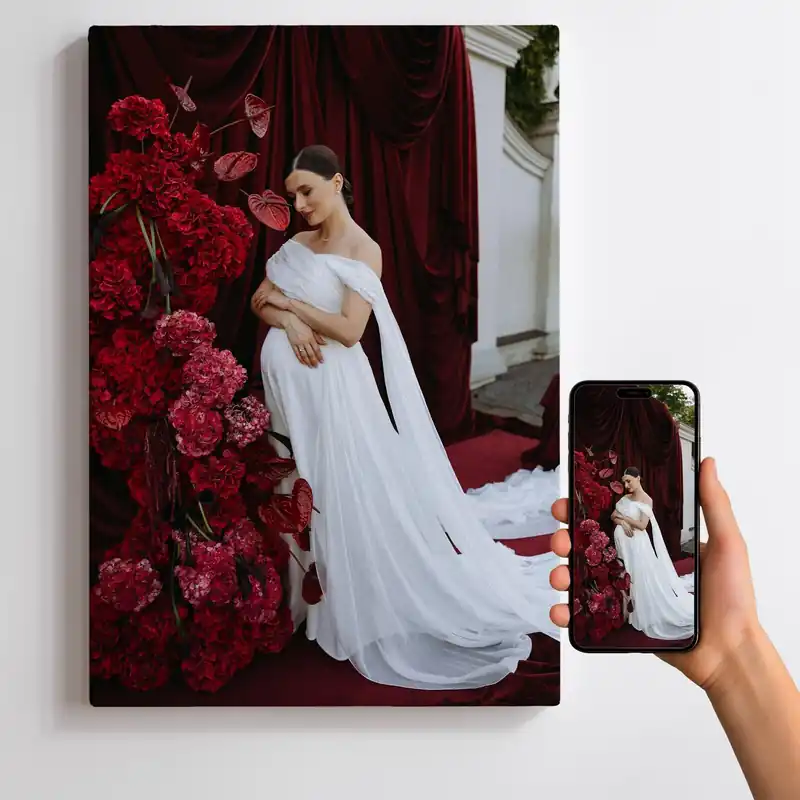 Pictură pe pânză Un cadou pentru o fată pe baza fotografiei ei Nr s47201 Ultima șansă
