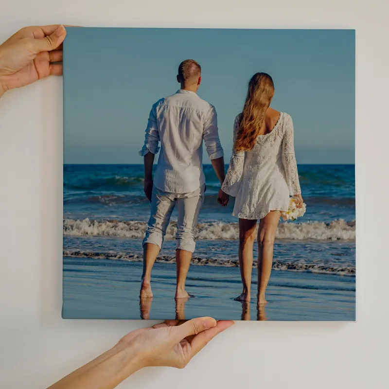 Pictură pe pânză Cadou pentru un cuplu pe baza unei fotografii pe pânză Nr s47202 Bestseller