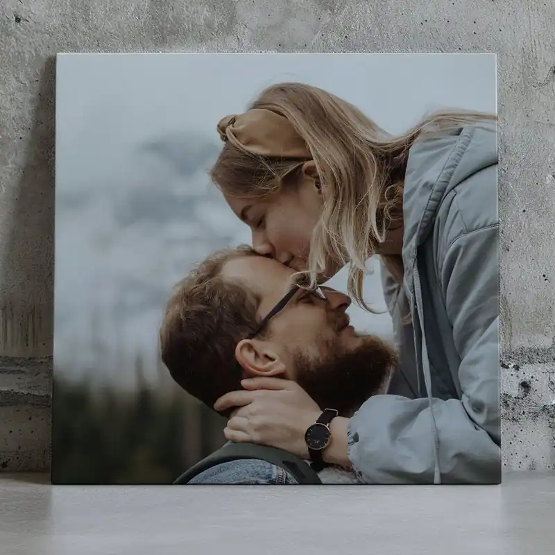 Premium Pictură pe pânză Cadou pentru un cuplu pe baza unei fotografii pe pânză Nr s47215