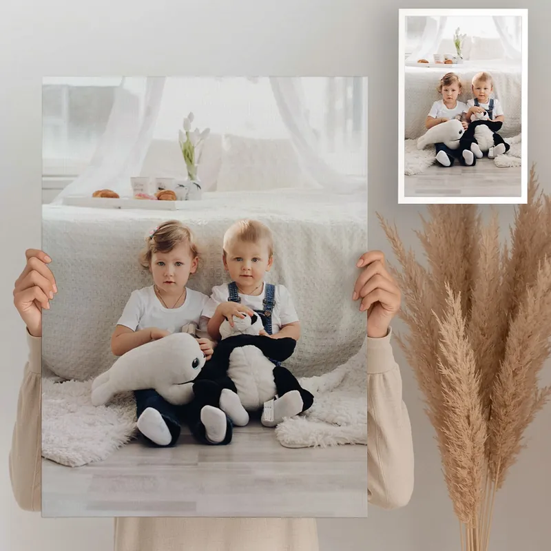 Ieftin Pictură pe pânză O fotografie a copilului dumneavoastră pe pânză Nr s47219