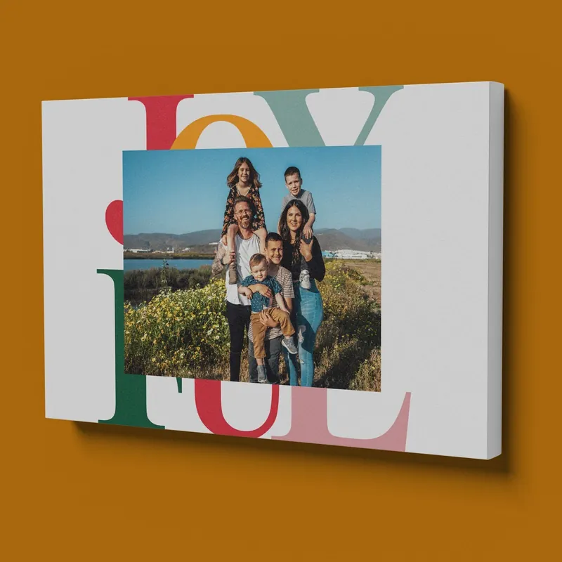 Pictură pe pânză Colaj foto cu portret de familie pe pânză Nr s47233 Mai ieftin