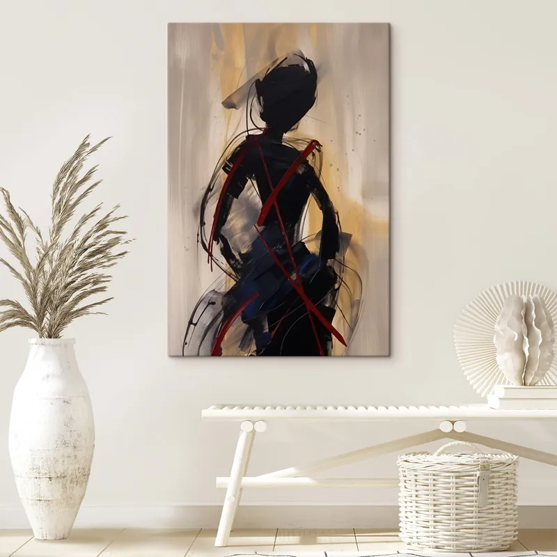 Reducere de preț Pictură pe pânză Siluetă abstractă Nr s47344