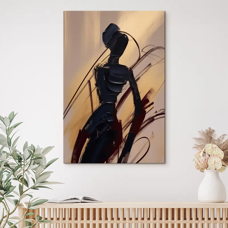 Popular Pictură pe pânză Siluetă abstractă Nr s47345
