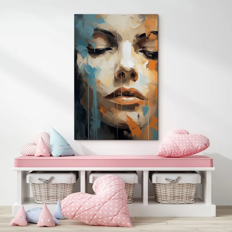 Pictură pe pânză Portret abstract Nr s47348 Calitate înaltă