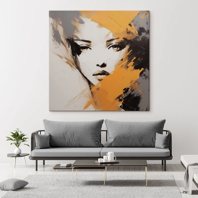 Pictură pe pânză Portret abstract Nr s47350 Vezi acum