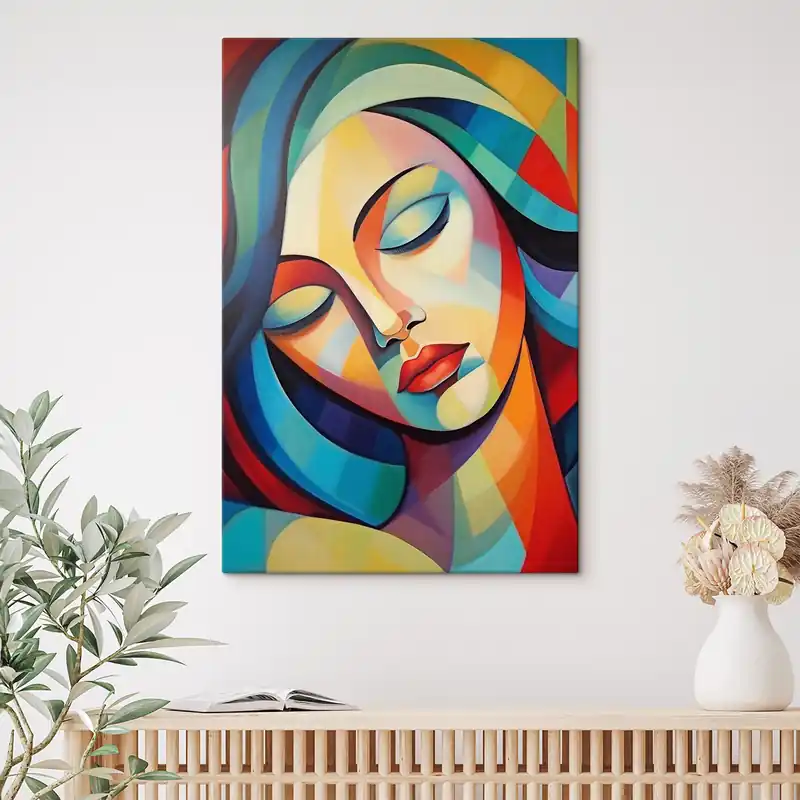 Ofertă Pictură pe pânză Portret abstract al unei fete Nr s47363