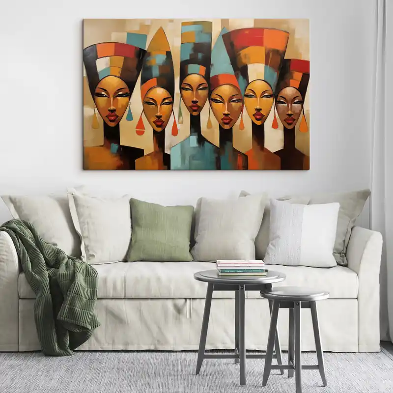 Reducere specială Pictură pe pânză Portret de femei în stil african Nr s47387