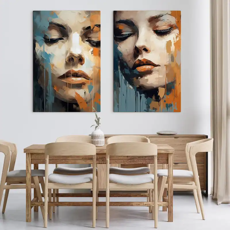 Cumpărături sigure Pictură pe pânză Portrete abstracte Nr m01196