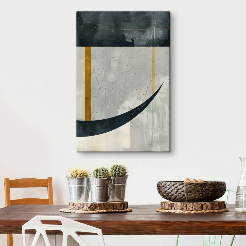 Pictură pe pânză Geometrie, forme pe un fundal concret Nr s47635 Bestseller