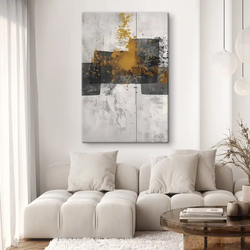 Pictură pe pânză Forme abstracte pe un fundal concret Nr s47636 Plată sigură