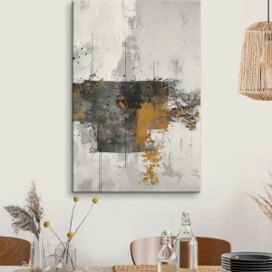Pictură pe pânză Abstract, Stropi, Imitație de vopsea pe fundal de beton Nr s47637 Plată sigură