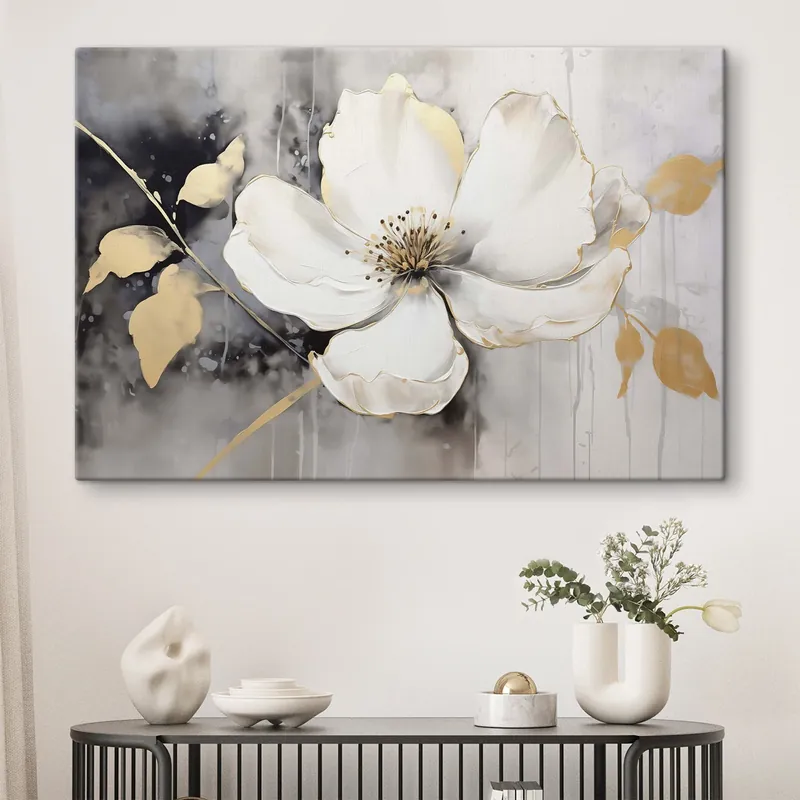 Calitate înaltă Pictură pe pânză Floare abstractă mare Nr s47643