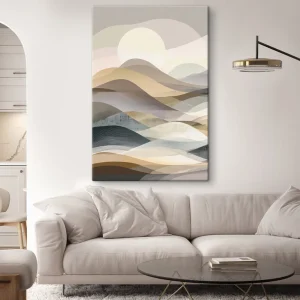 Preț redus Pictură pe pânză Munți abstracți, imitație de acuarelă Nr s47644