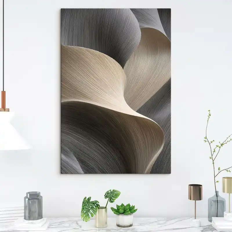 Mai ieftin Pictură pe pânză valuri abstracte cu imitație de volum Nr s47696