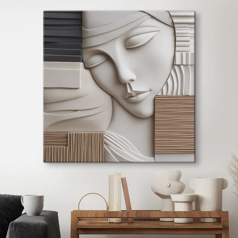 Pictură pe pânză Portret abstract Nr s47709 Preț promoțional
