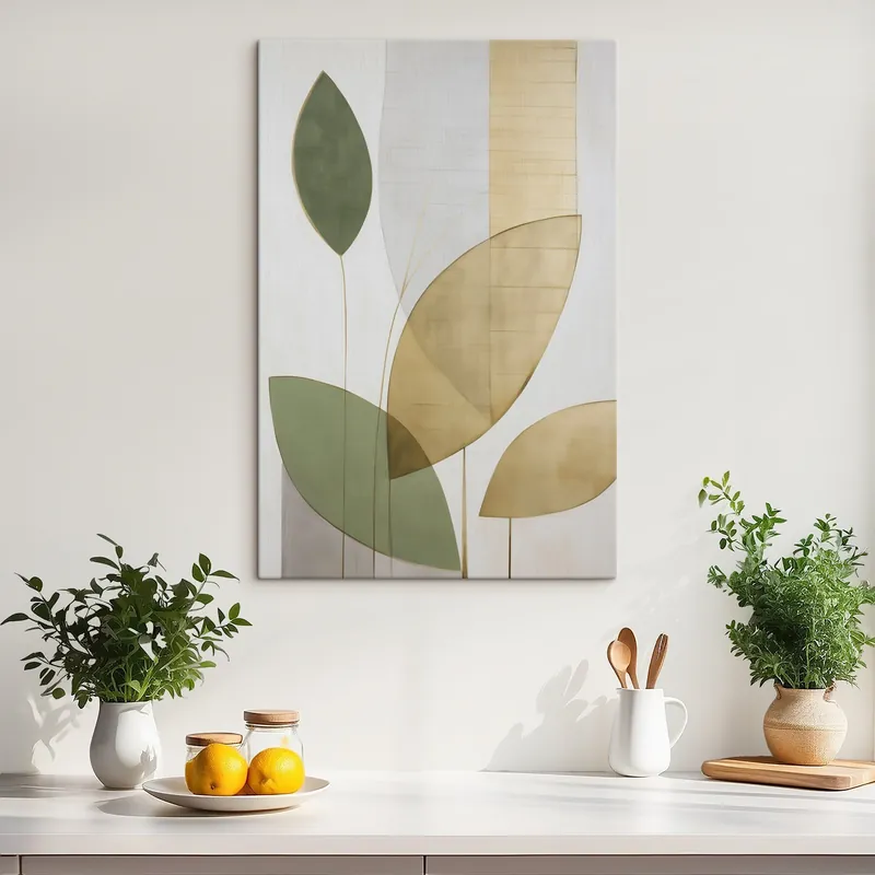 Ofertă de sezon Pictură pe pânză Abstracție cu frunziș Nr s47714