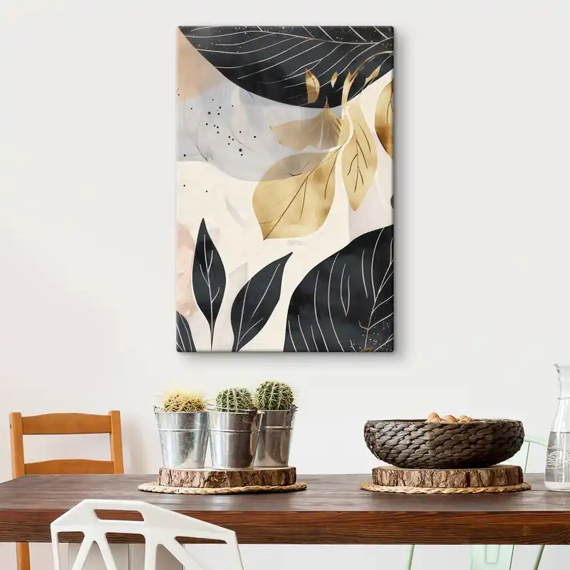 Pictură pe pânză Ramuri și frunze abstracte Nr s47744 Promoție