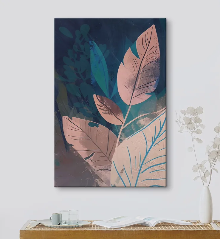 Lichidare de stoc Pictură pe pânză Ramuri și frunze, abstracție Nr s47749