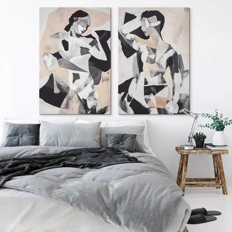 Ofertă Pictură pe pânză Siluetă abstractă Nr m01267