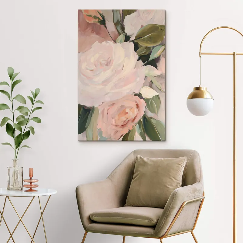 Pictură pe pânză Buchet abstract de flori Nr s47330 Noutate