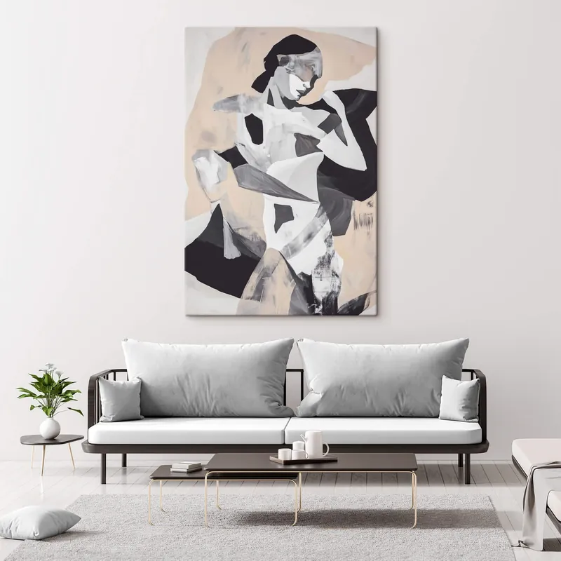 Preț promoțional Pictură pe pânză Siluetă abstractă Nr s47658
