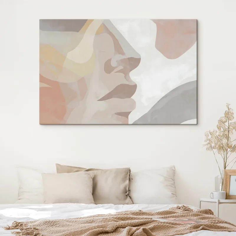 Pictură pe pânză Față abstractă minimalistă Nr s47774 Chilipir