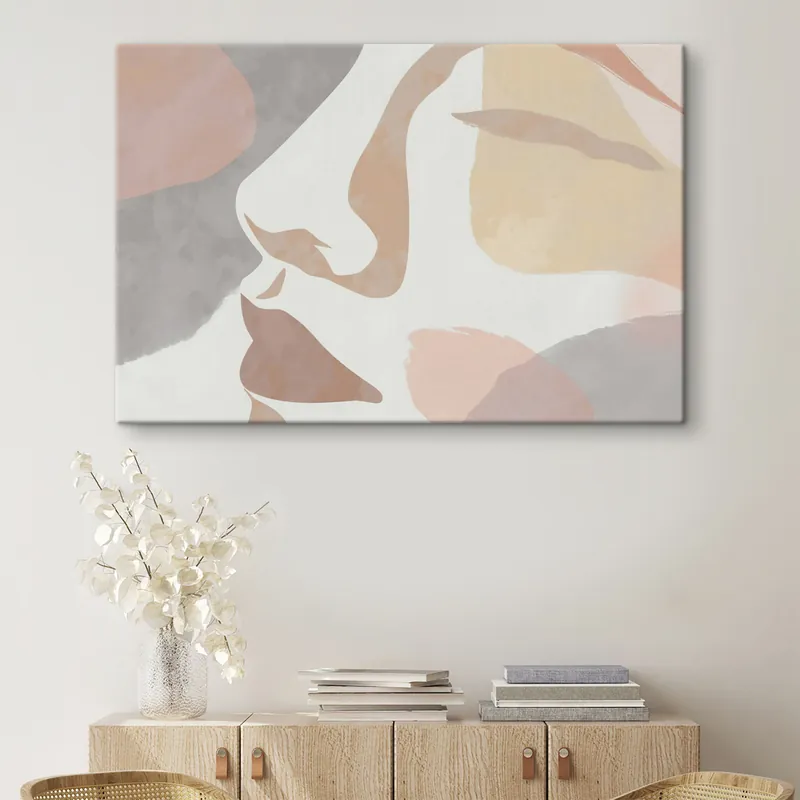 Pictură pe pânză Față abstractă minimalistă Nr s47777 Lichidare de stoc