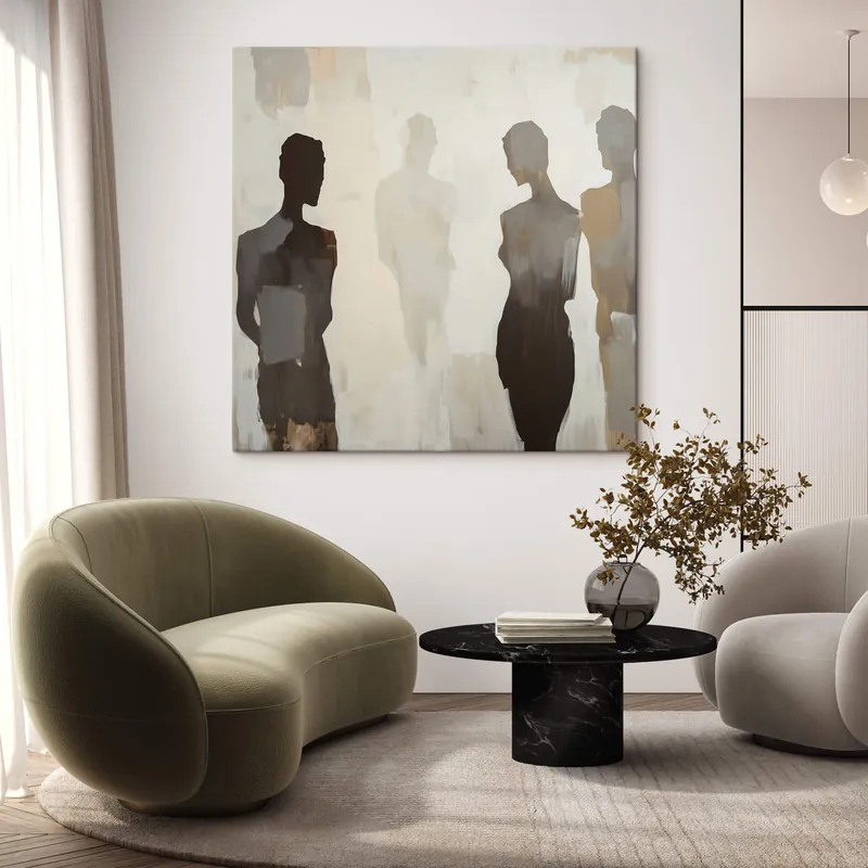 Pictură pe pânză Siluete abstracte Nr s47778 Cumpără acum