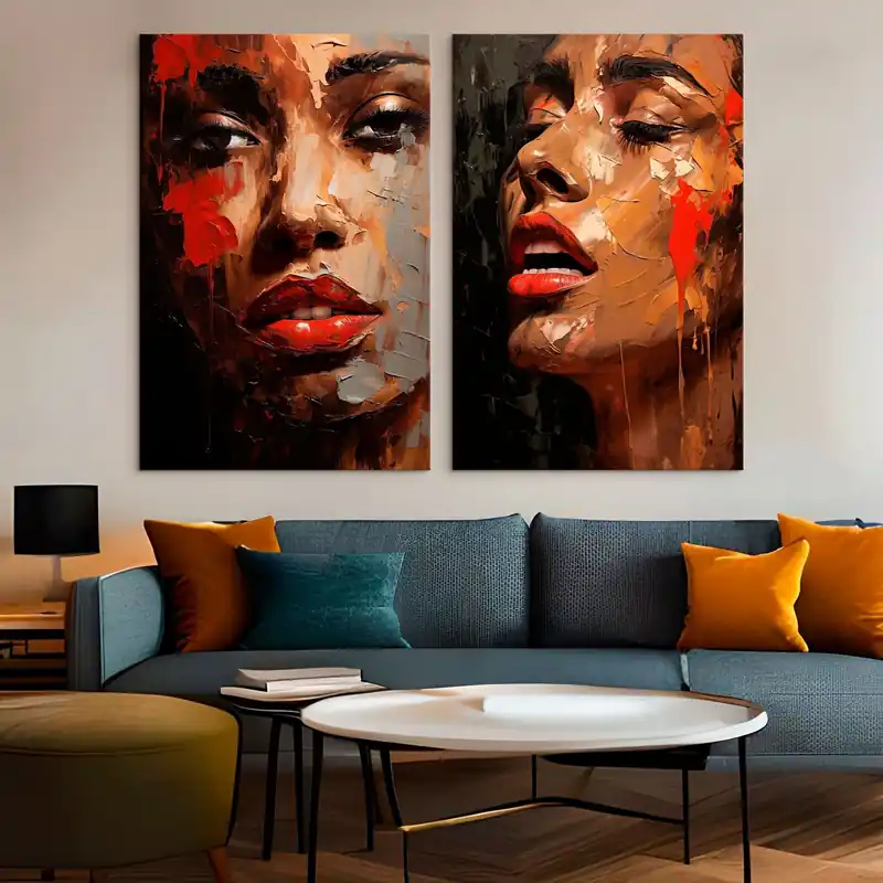 Pictură pe pânză Privire fragmentată Nr m01307 Retur gratuit