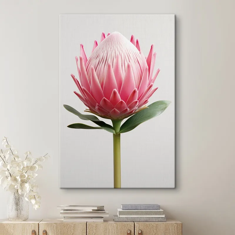 Noutate Pictură pe pânză Floare exotică, Protea Nr s47823