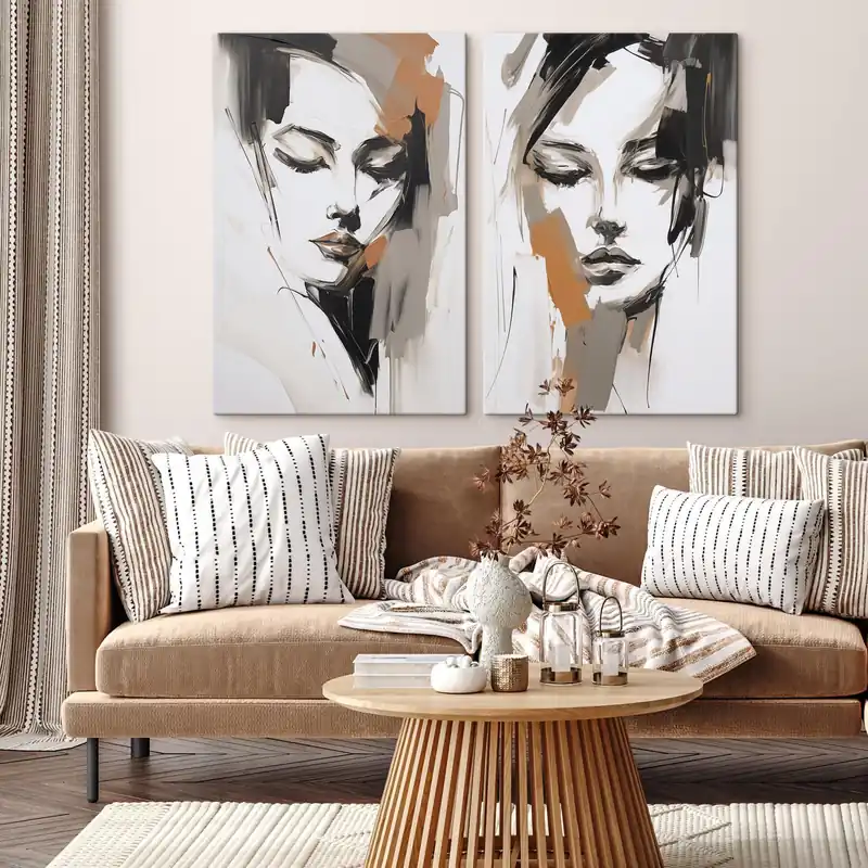 Doar azi Pictură pe pânză Portret abstract al unei fete Nr m30004