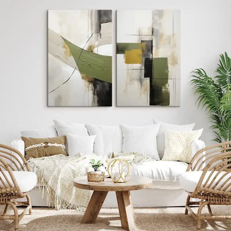 Pictură pe pânză Compoziție abstractă modernă Nr m30010 Noutate