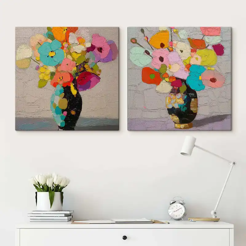 Reducere de preț Pictură pe pânză Natură moartă florală Nr m30016