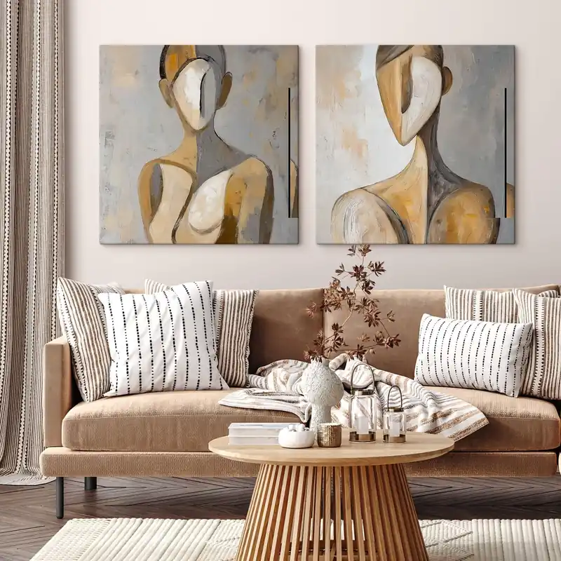 Disponibil imediat Pictură pe pânză Figură feminină abstractă Nr m30017