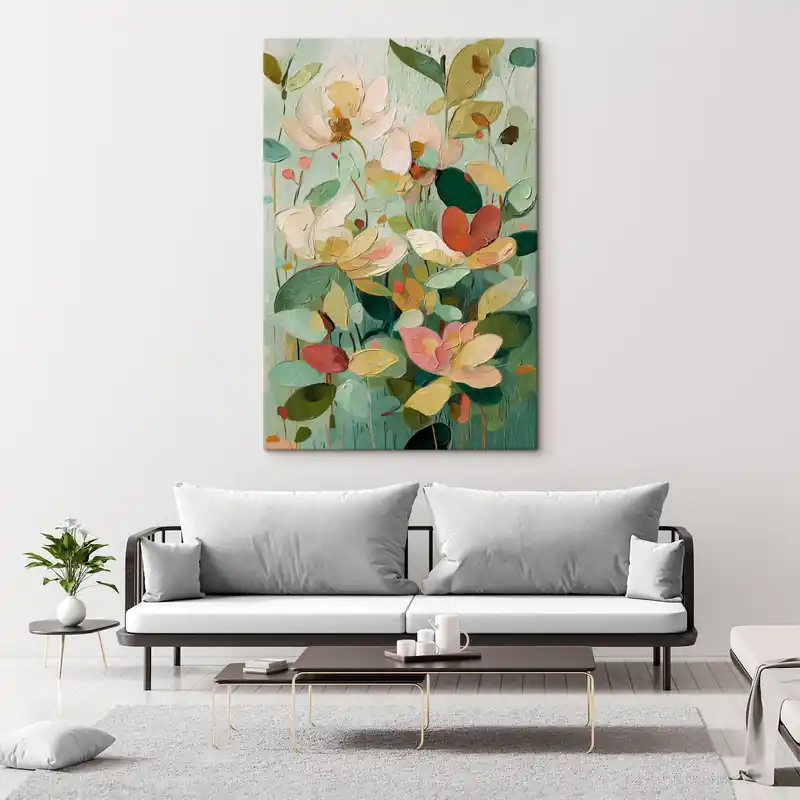 Ofertă de sezon Pictură pe pânză Flori abstracte Nr s47829
