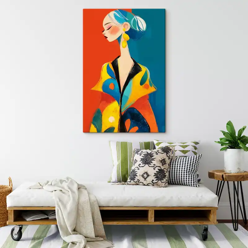 Pictură pe pânză Portret feminin Nr s47831 Premium
