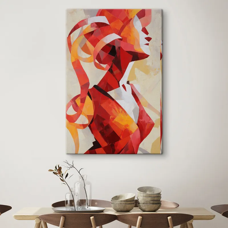 Cumpărături sigure Pictură pe pânză Portret abstract de femeie Nr s47832