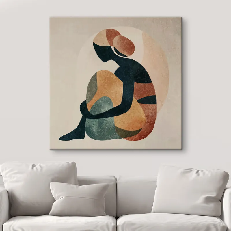 Pictură pe pânză Figură umană abstractă Nr s47839 Mai ieftin