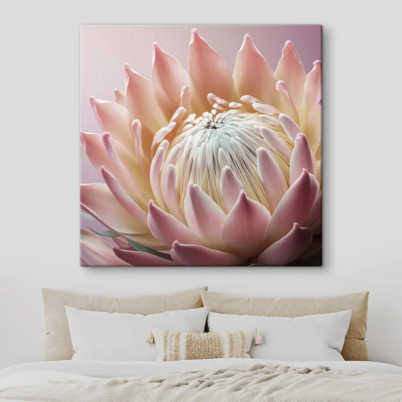 Pictură pe pânză Floare macro, Protea Nr s47898 Noutate