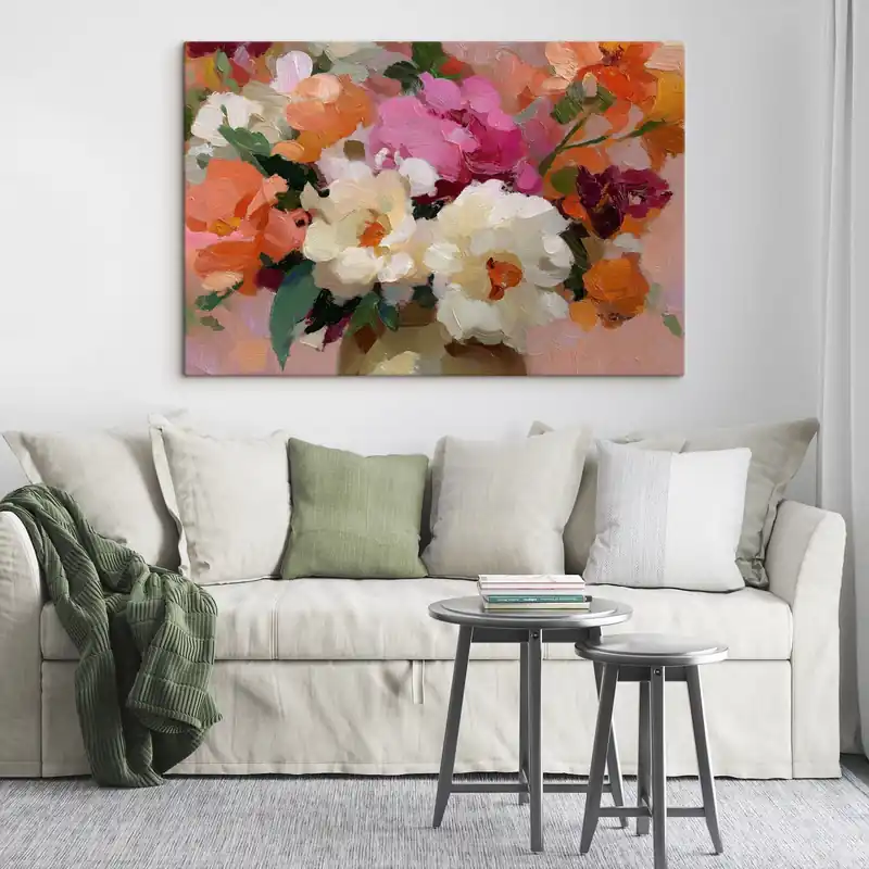 Promoție Pictură pe pânză Buchet abstract de flori Nr s47919