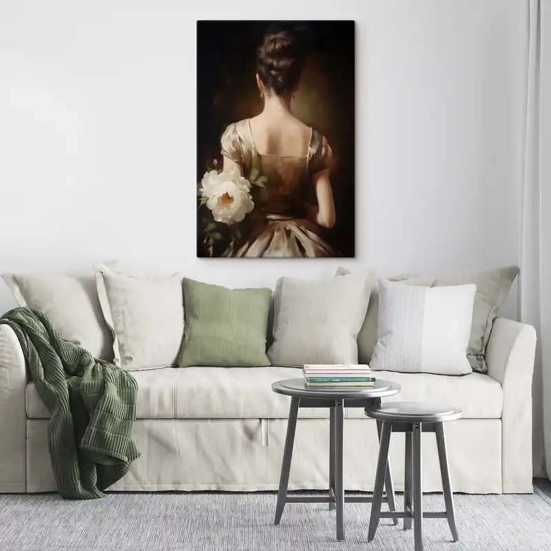 Pictură pe pânză Portret feminin din spate Nr s47921 Noutate