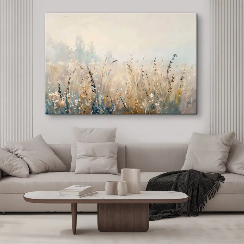 Ofertă specială Pictură pe pânză Plante de câmp, pictură în ulei imitație Nr s48004