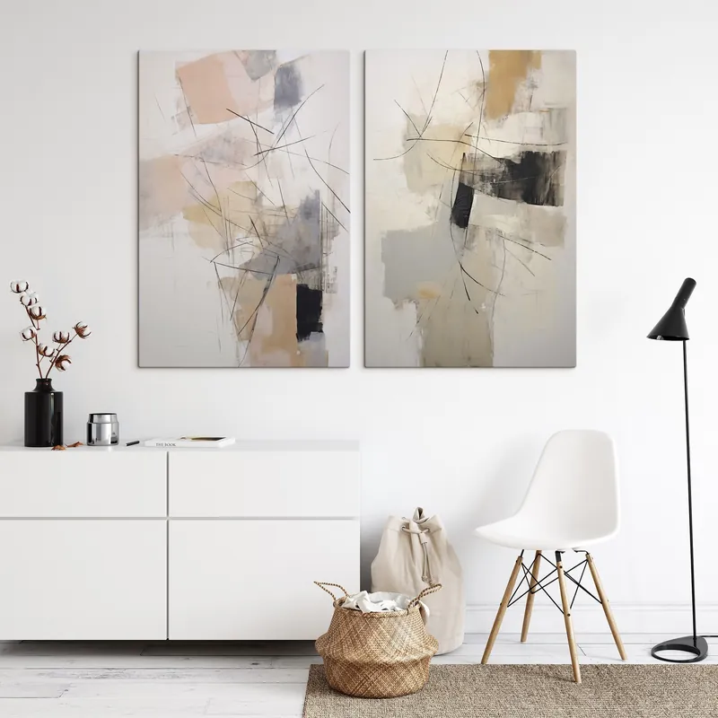 Pictură pe pânză Abstracție haotică Nr m30075 Preț mic