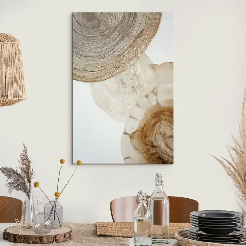 Discount Pictură pe pânză inele anuale abstracte ale copacilor Nr s47933